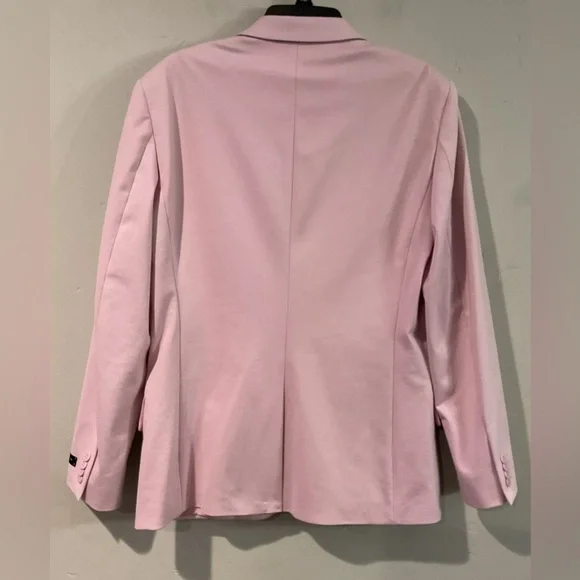 EXPRESS PINK MENS COTTON BLEND SLIM SUIT JACKET STRETCH NWT